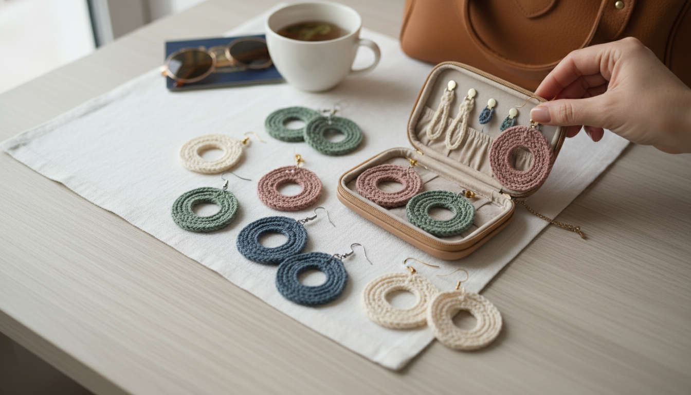 Knitted Drop Earrings: Lightweight for All-Day Comfort?