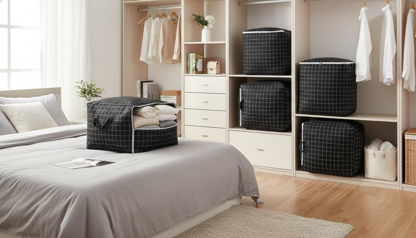 Foldable Non-Woven Storage Bag: Organize Quilts & Clothes