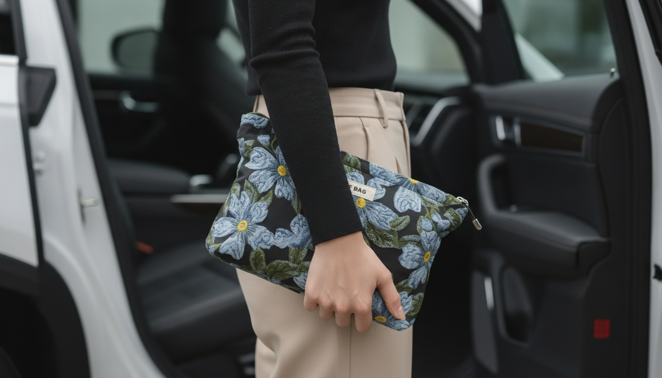 Makeup Bag as a Clutch: When It Works + Styling Tips