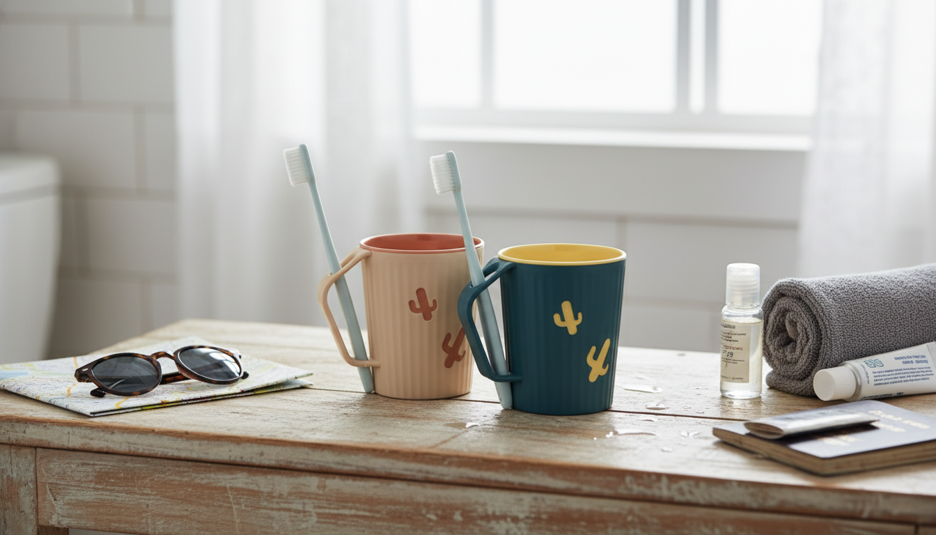 Tough Travel Toothbrush Cup: Cleaner Packing, Less Drip