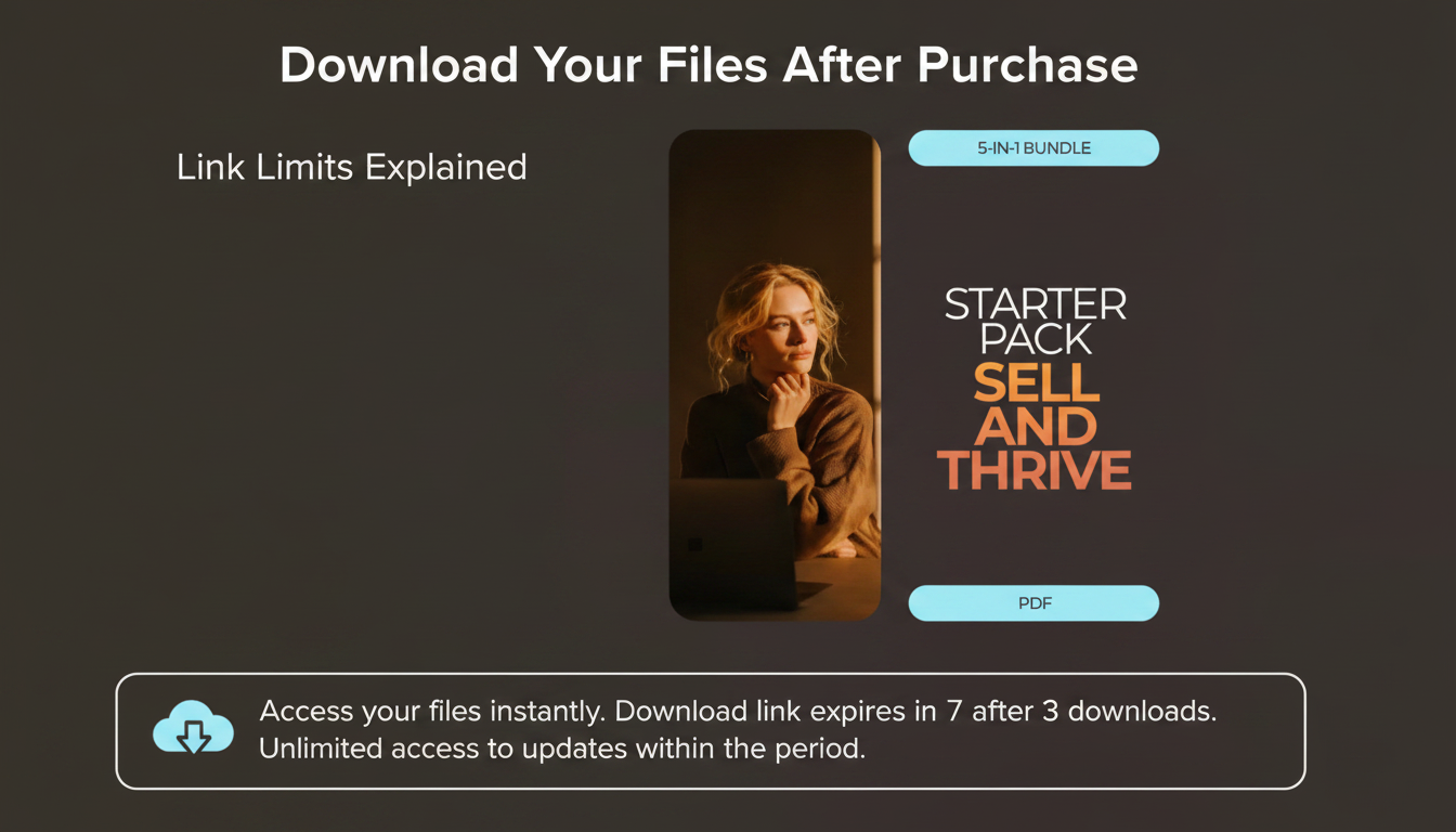 Download Your Files After Purchase (Link Limits Explained)